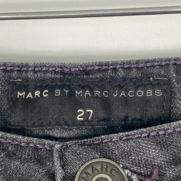 Marc Jacobs Charcoal Grey Chrissie Low Rise Skinny Jeans Denim NWT - Picture 6 of 16